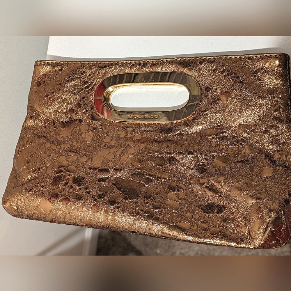 Michael Kors Gold clutch